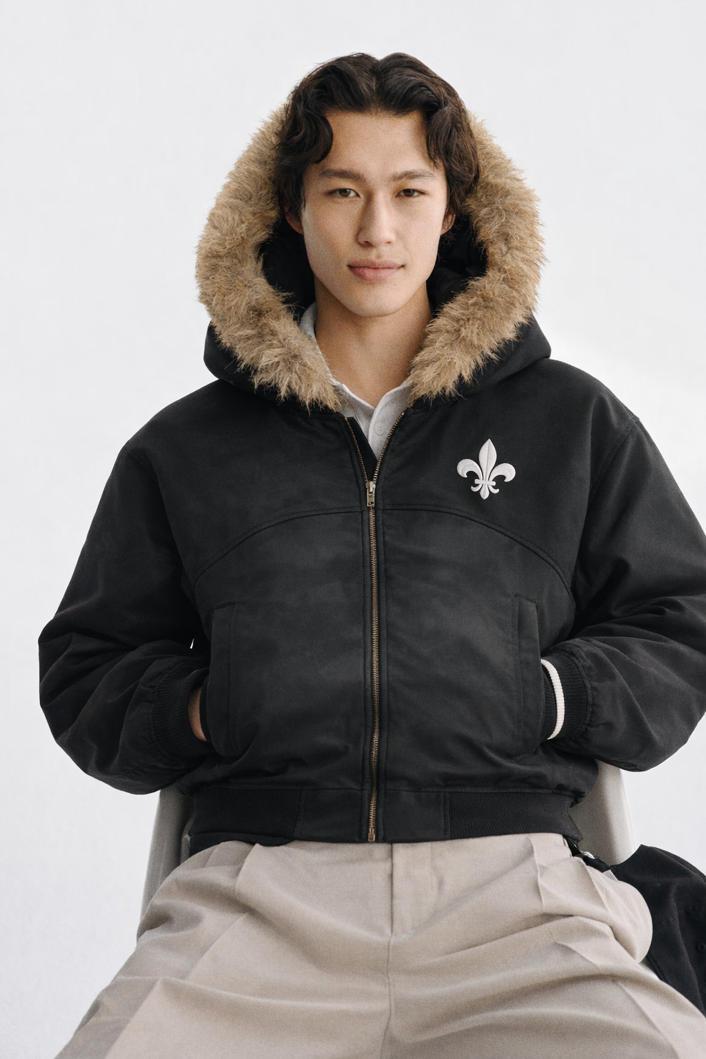 FLEUR DE LYS — Arctic Boxy Hoodie