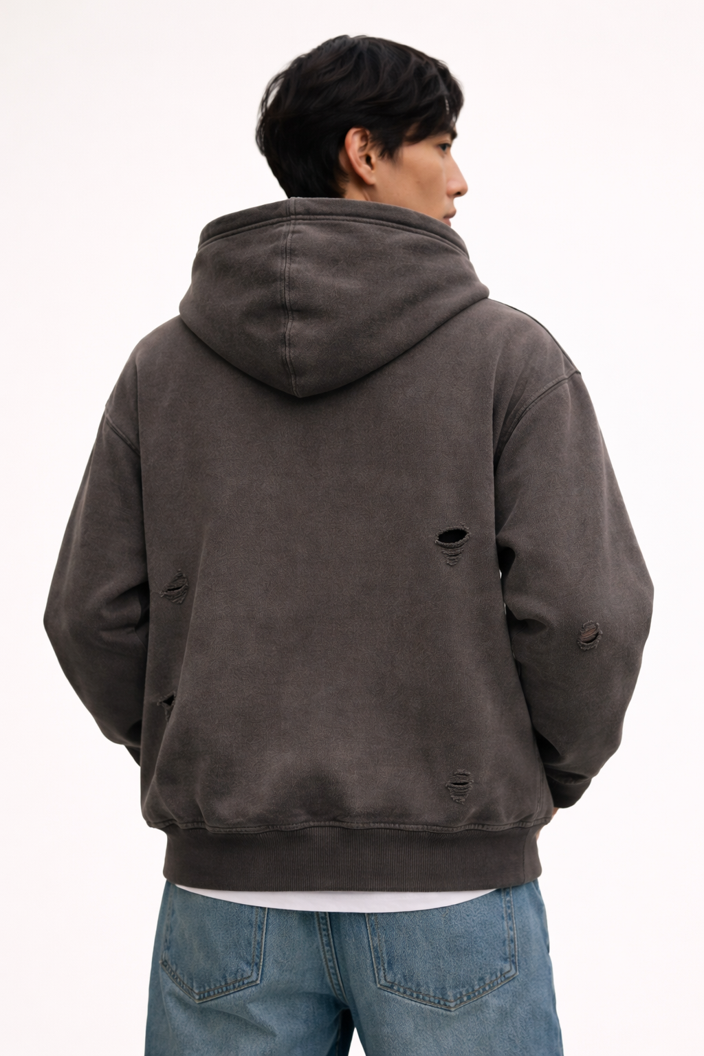 INDÉPENDANT Distressed Hoodie